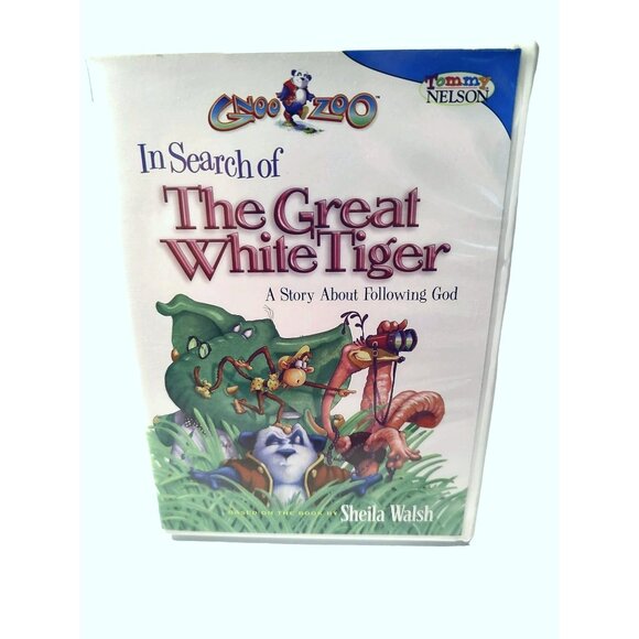 Vintage 2001 In Search Of The Great White Tiger Children's DVD By Sheila Walsh - Picture 1 of 4